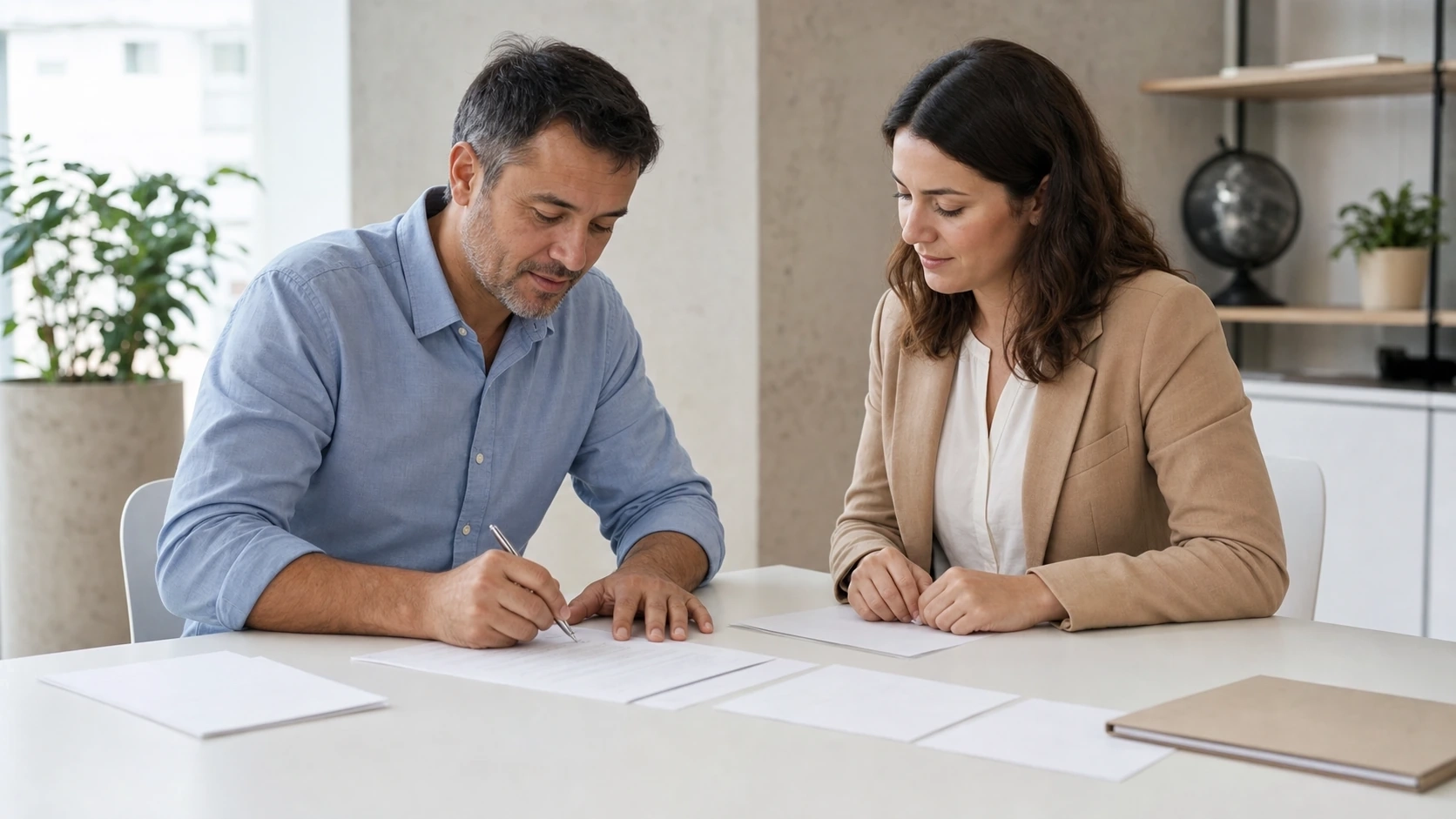 Personas conectando a través de una plataforma de préstamos entre pares