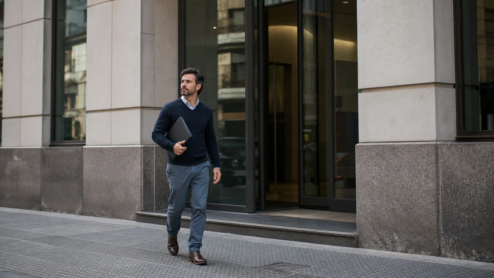 Persona eligiendo entre solicitar un préstamo online o en sucursal