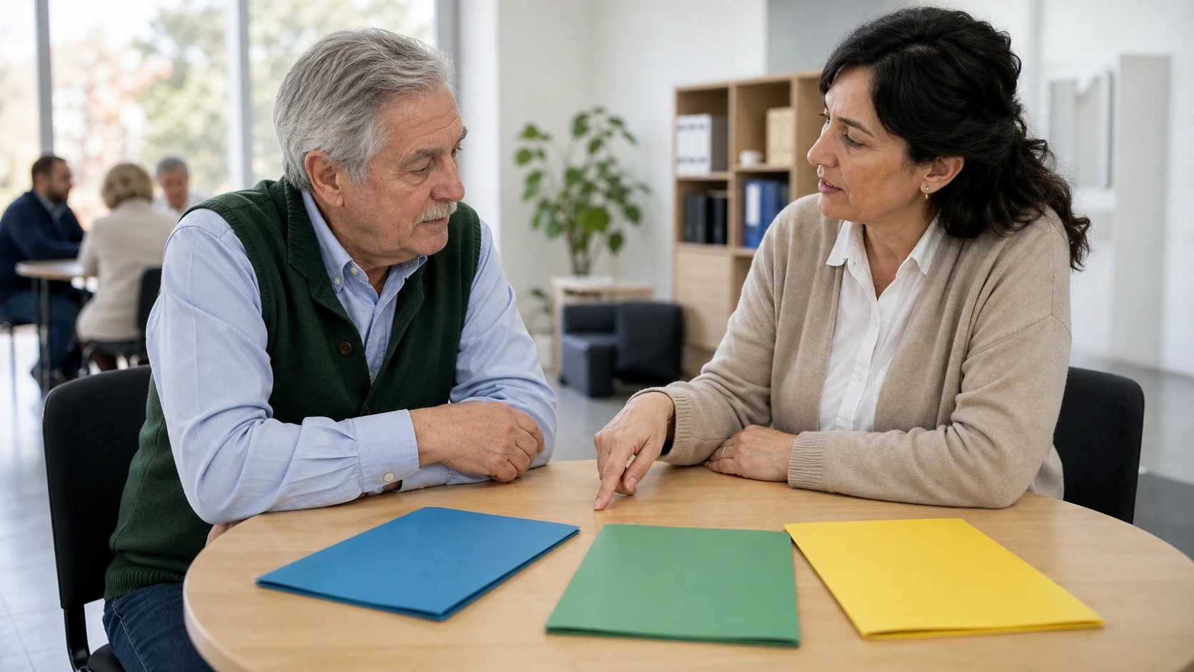 Persona organizando sus deudas y presupuesto en una mesa